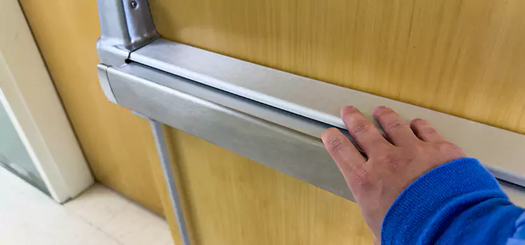 Installing a Push Bar on a Door Frederick